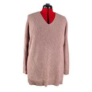 Torrid Pullover Tunic Cross Back Sweater Blush Haute Pink 3X